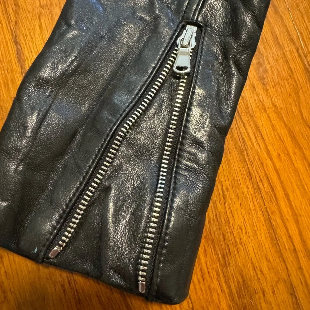 L’AGENCE  leather women’s jacket size 2, excellent condition, brand new - Picture 5 of 5